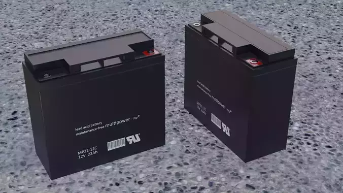 Battery 12V 3D model