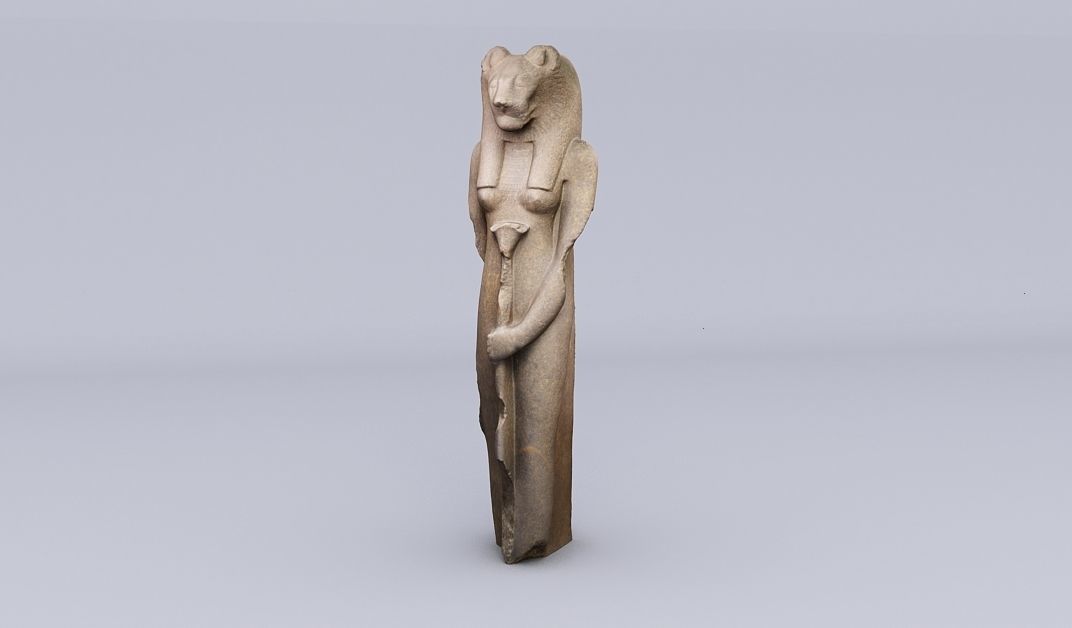 Egyptian Sekhmet the Goddess of War 3D model_1