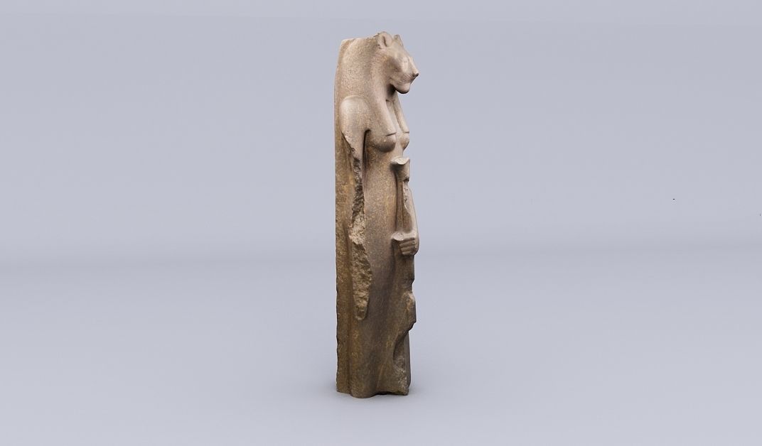 Egyptian Sekhmet the Goddess of War 3D model_6