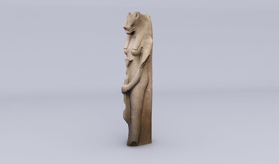Egyptian Sekhmet the Goddess of War 3D model_2