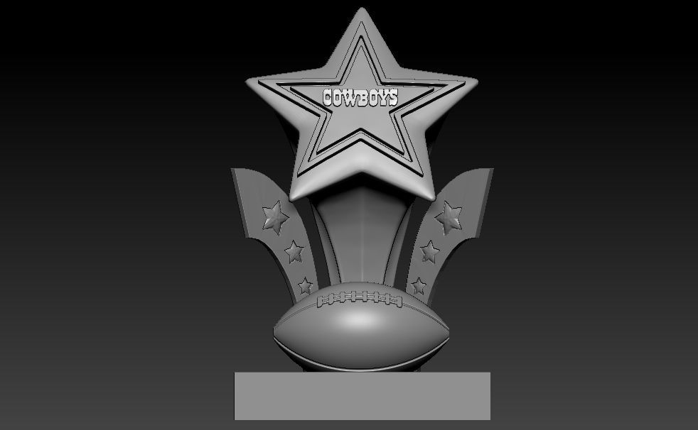 Dallas Cowboys statue - NFL -  American football 3D print model_3