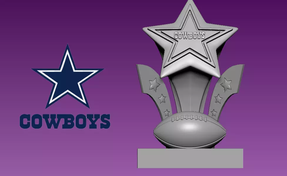 Dallas Cowboys statue - NFL -  American football 3D print model_0