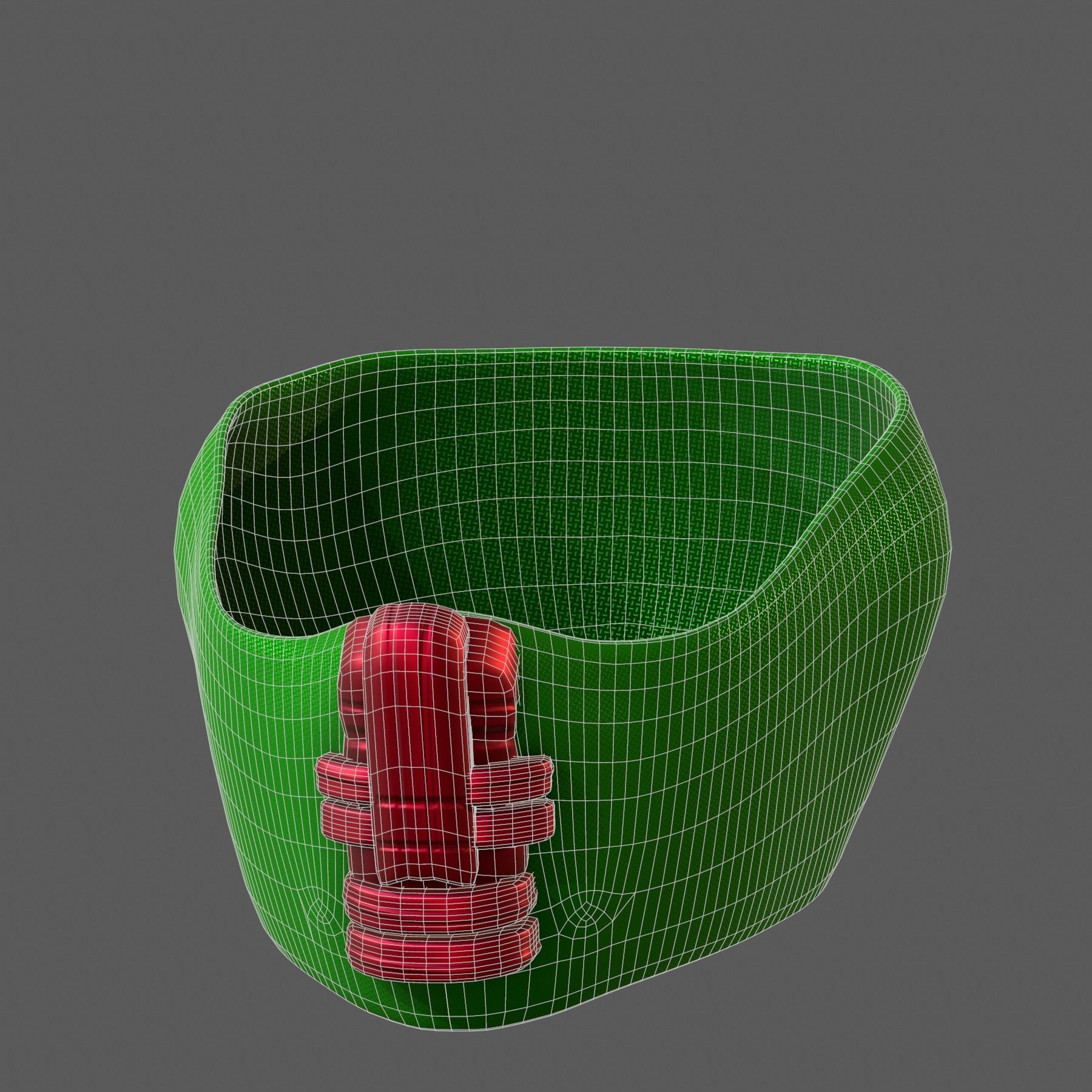 Gas mask helmet 3d model scifi Low-poly Low-poly 3D model_6