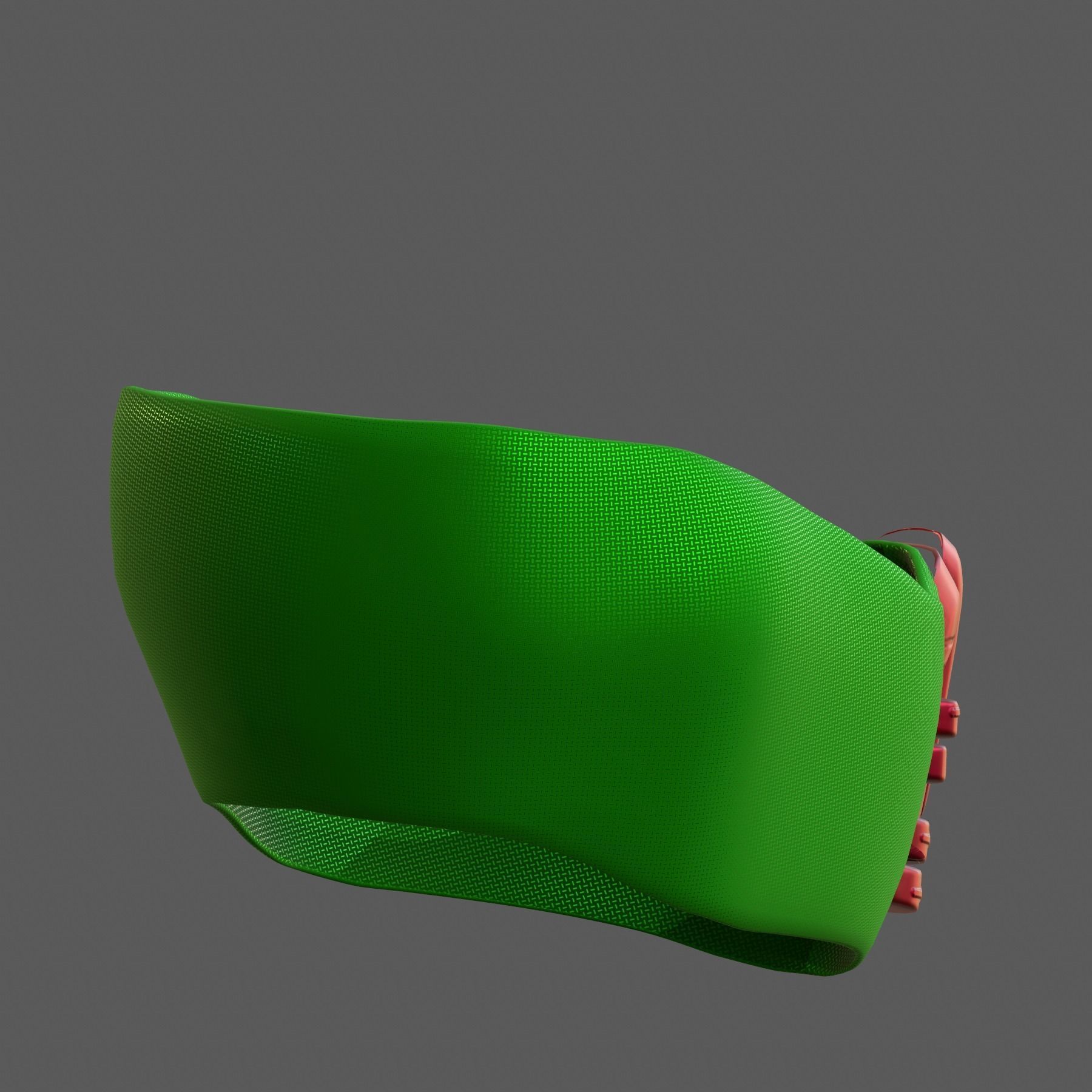 Gas mask helmet 3d model scifi Low-poly Low-poly 3D model_3