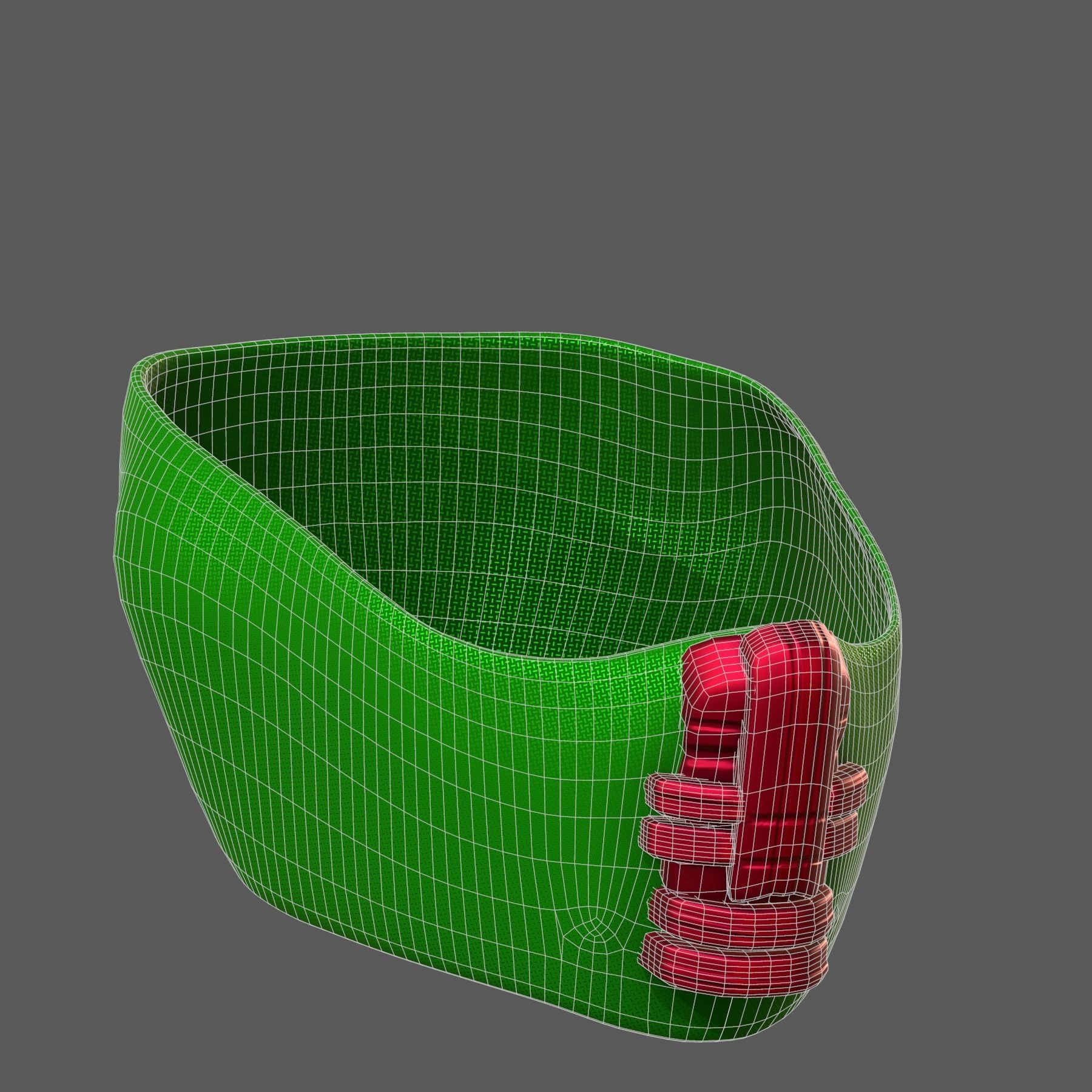 Gas mask helmet 3d model scifi Low-poly Low-poly 3D model_7