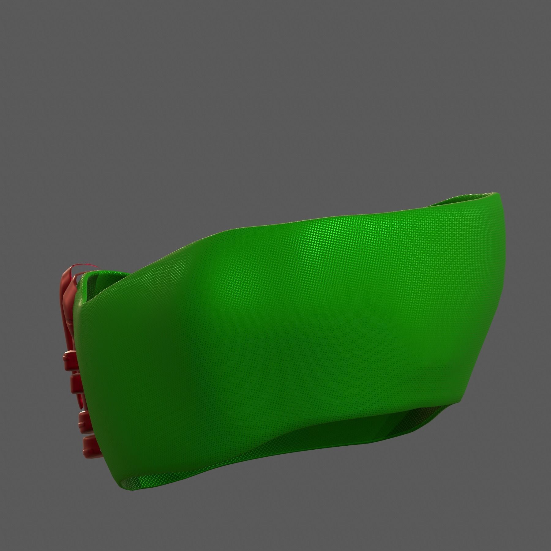 Gas mask helmet 3d model scifi Low-poly Low-poly 3D model_4