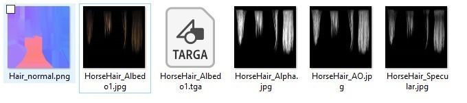 Game Asset PBR Texture 2 version horse Low-poly 3D model_32