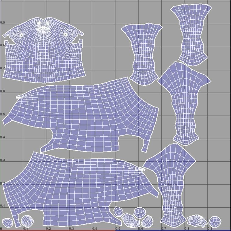 Game Asset PBR Texture 2 version horse Low-poly 3D model_37