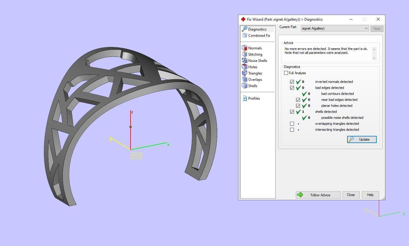 Signet ring with letter A 3D print model_20