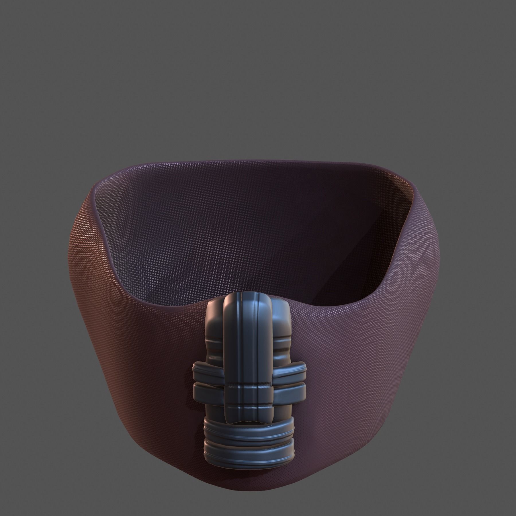 Gas mask helmet 3d model scifi Low-poly Low-poly 3D model_2