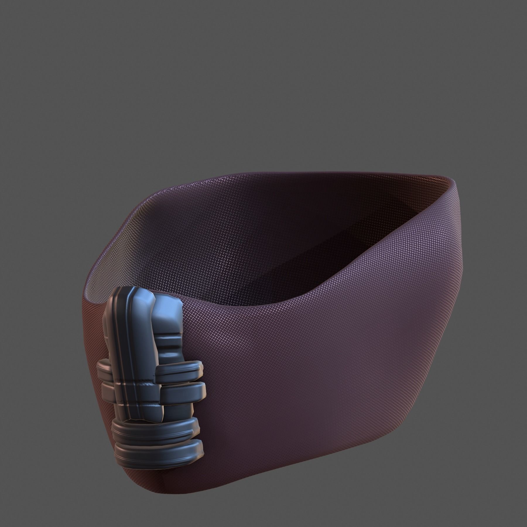 Gas mask helmet 3d model scifi Low-poly Low-poly 3D model_6