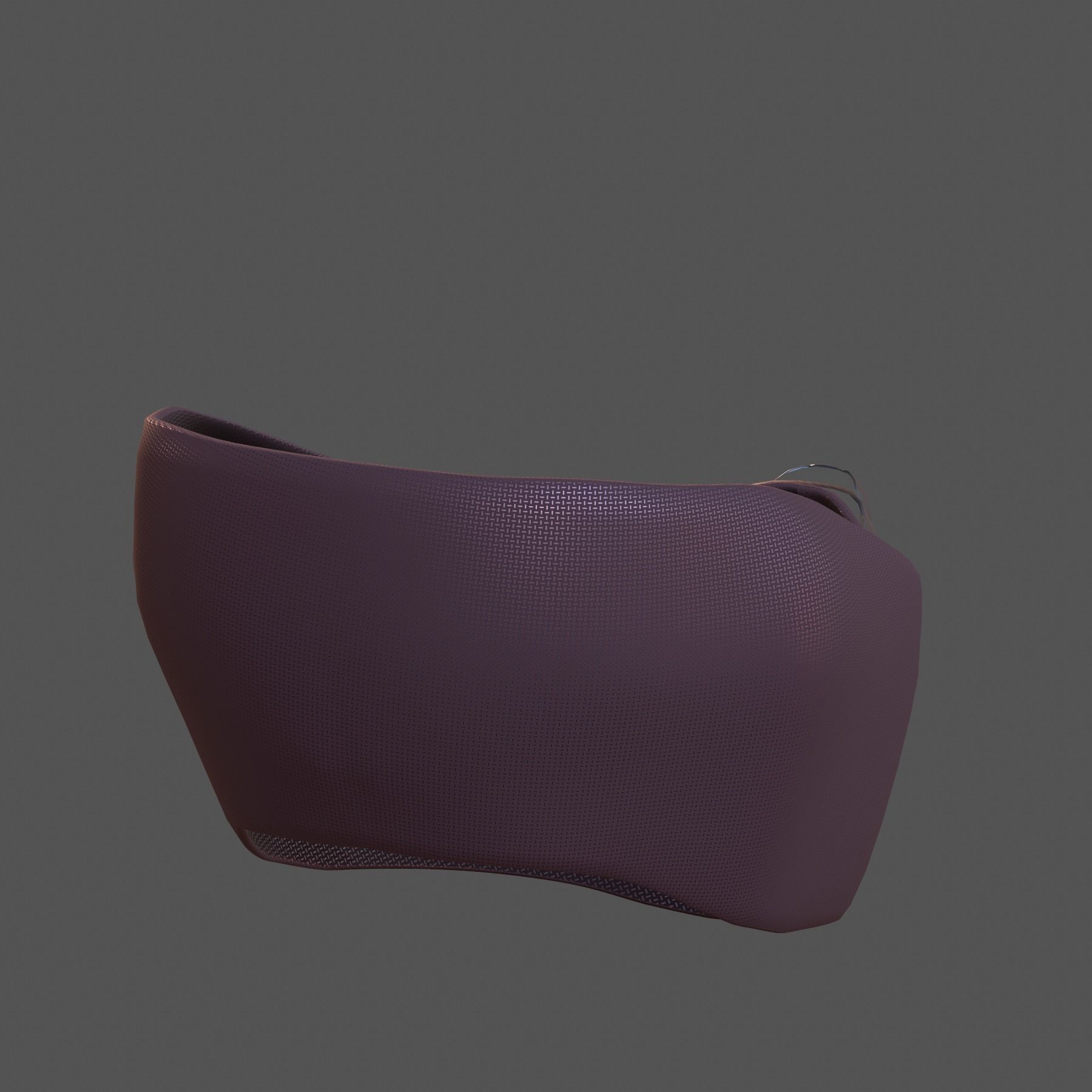 Gas mask helmet 3d model scifi Low-poly Low-poly 3D model_4