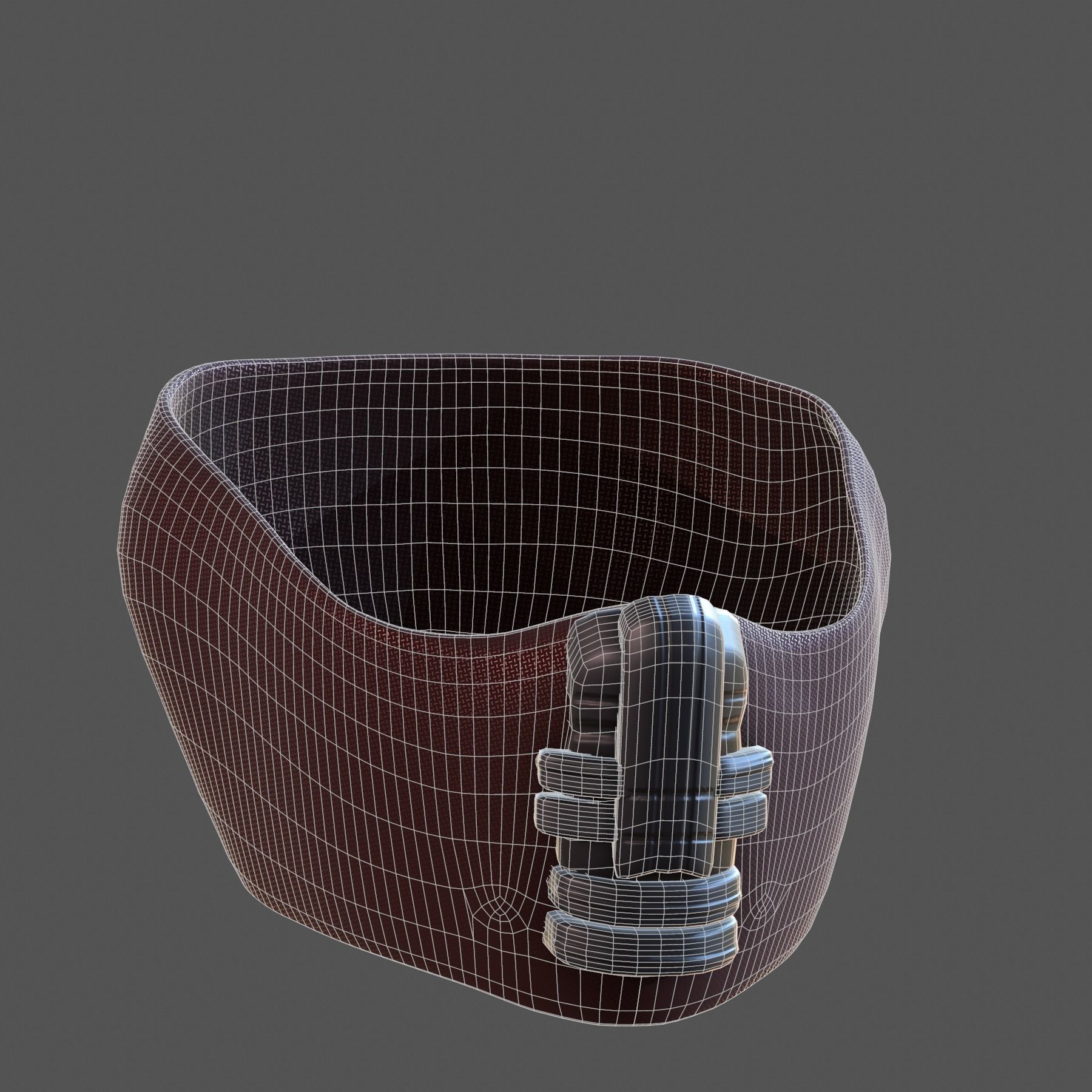 Gas mask helmet 3d model scifi Low-poly Low-poly 3D model_8