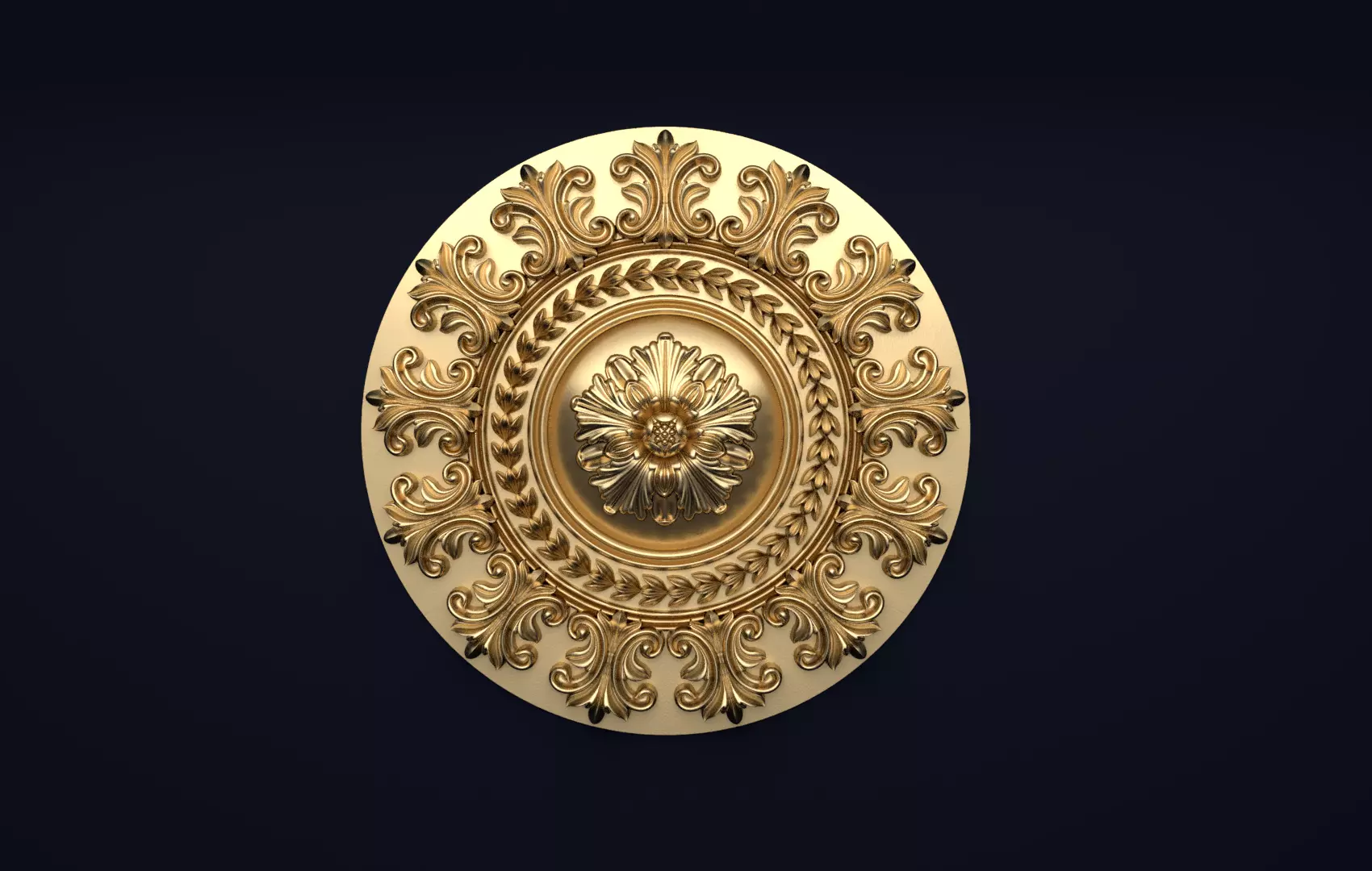 Classic decor ornament v-3D model17 3D model_0