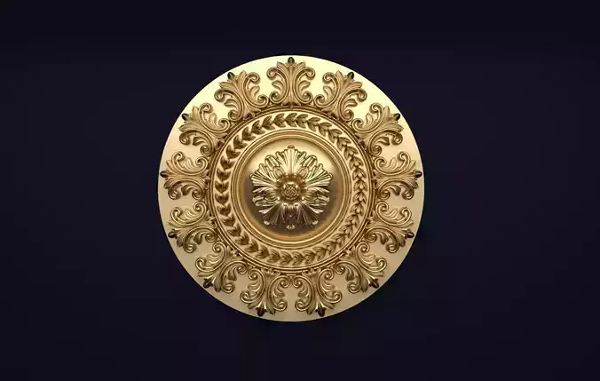 Classic decor ornament v-3D model17 3D model