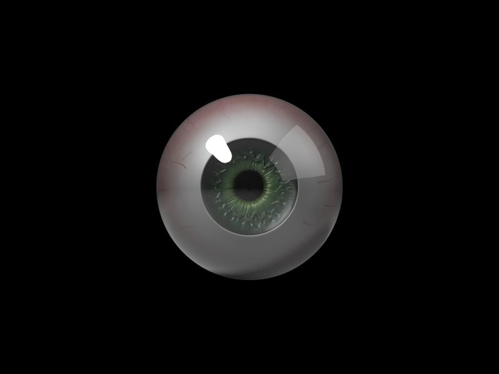 Free Low Poly Eye Free low-poly 3D model_1