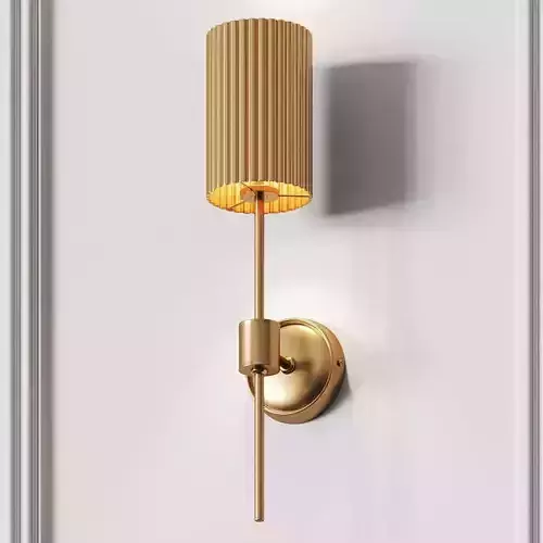 CB2 Exclusive Fluted Gold Wall Lamp