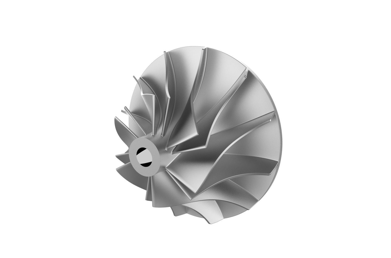 Turbocharger inlet compressor 3D print model_14