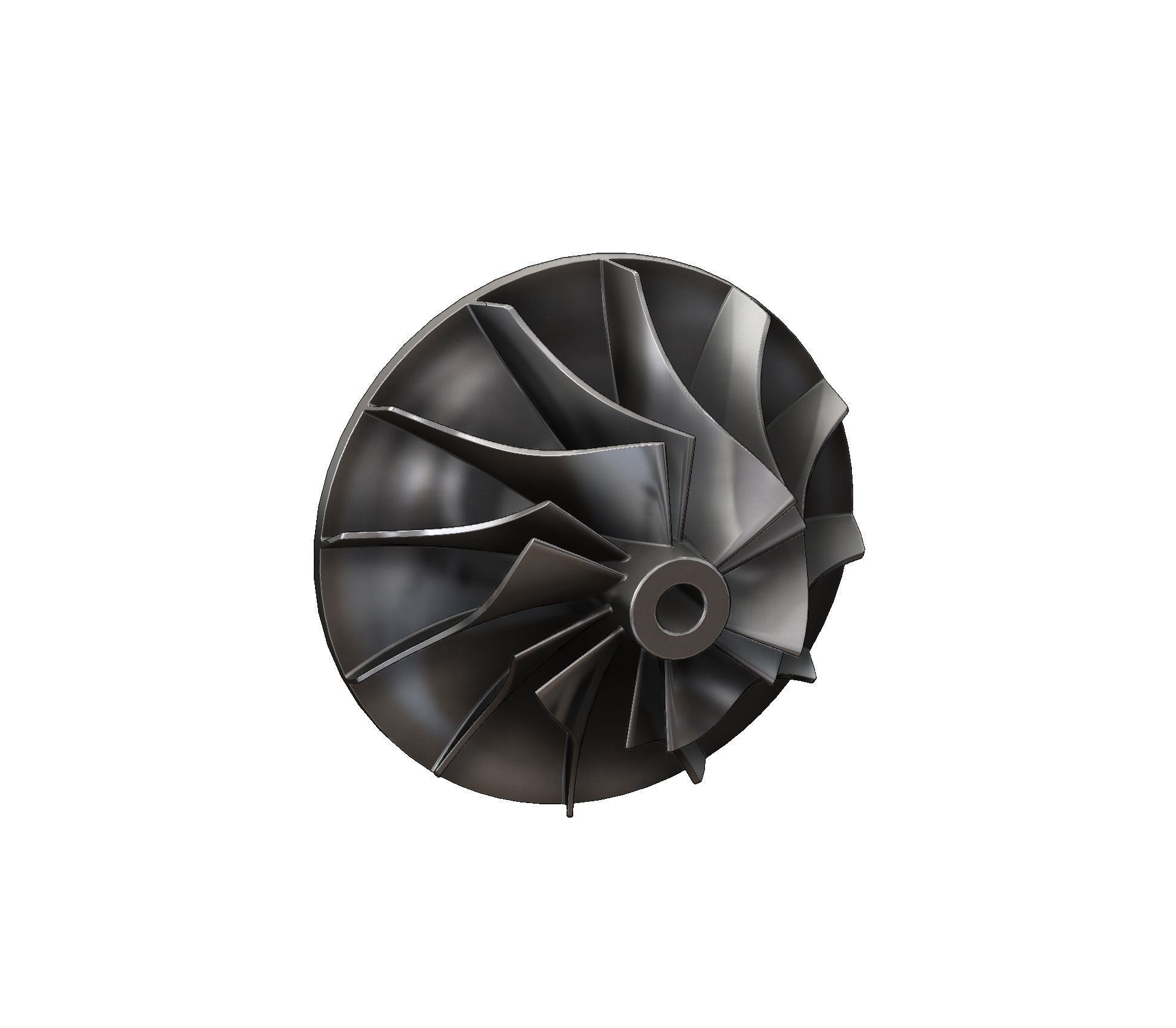 Turbocharger inlet compressor 3D print model_29