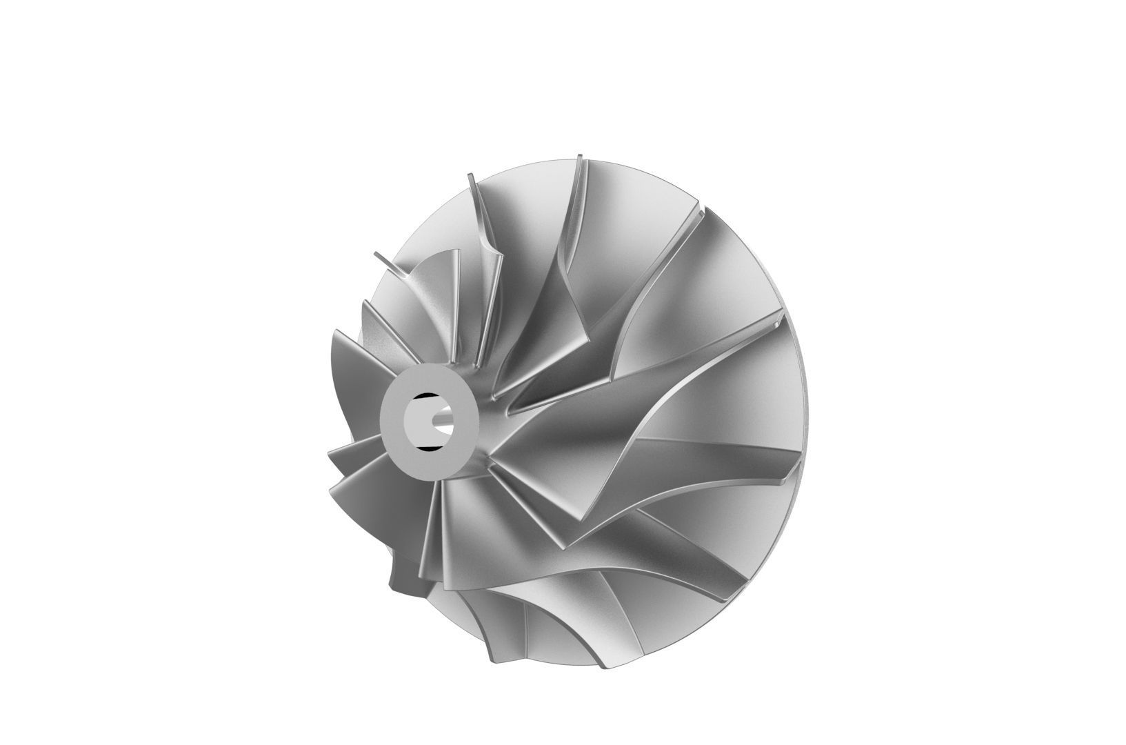 Turbocharger inlet compressor 3D print model_17