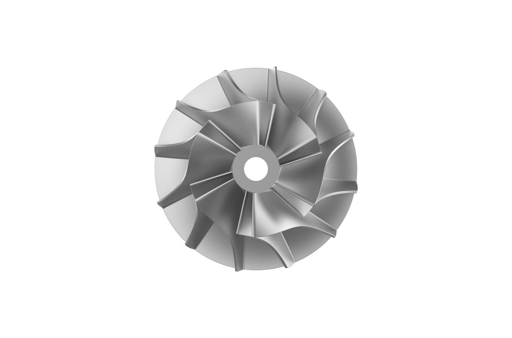 Turbocharger inlet compressor 3D print model_11