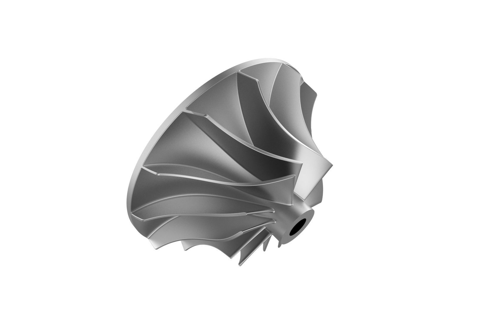 Turbocharger inlet compressor 3D print model_9