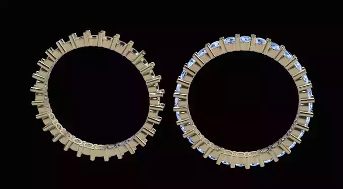 Diamond Infinity Wedding Band or Fashion Band Size 6