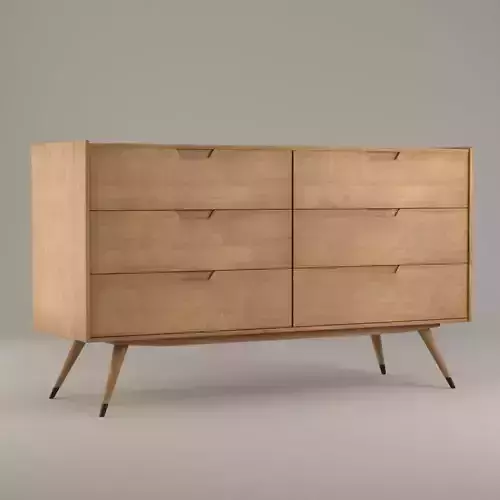 BOLIG DOUBLE DRESSER Low-poly 3D model