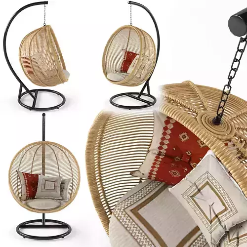 Bosseda hanging chair 3D model
