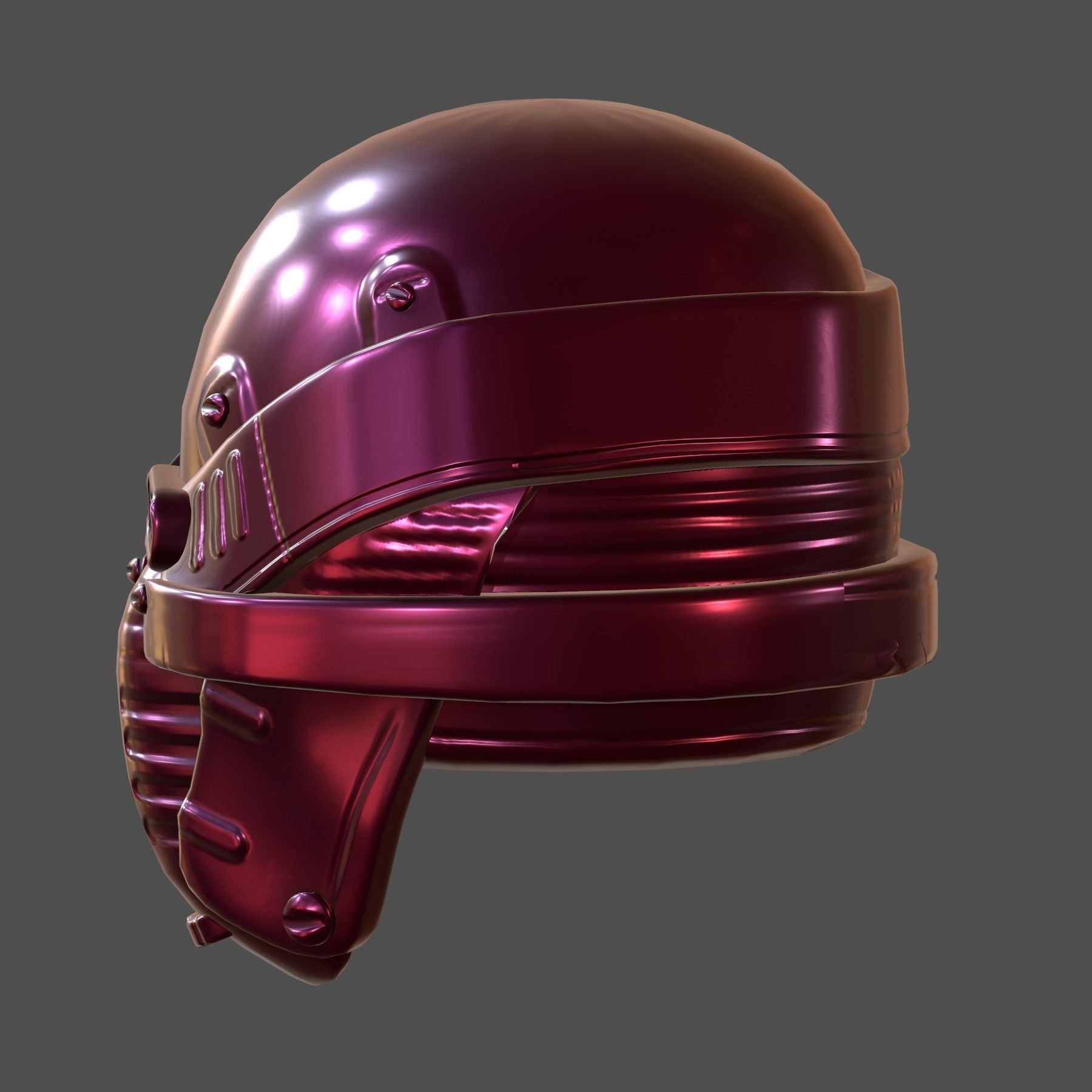 Helmet pollution ball shaped Low-poly 3D model Low-poly 3D model_5