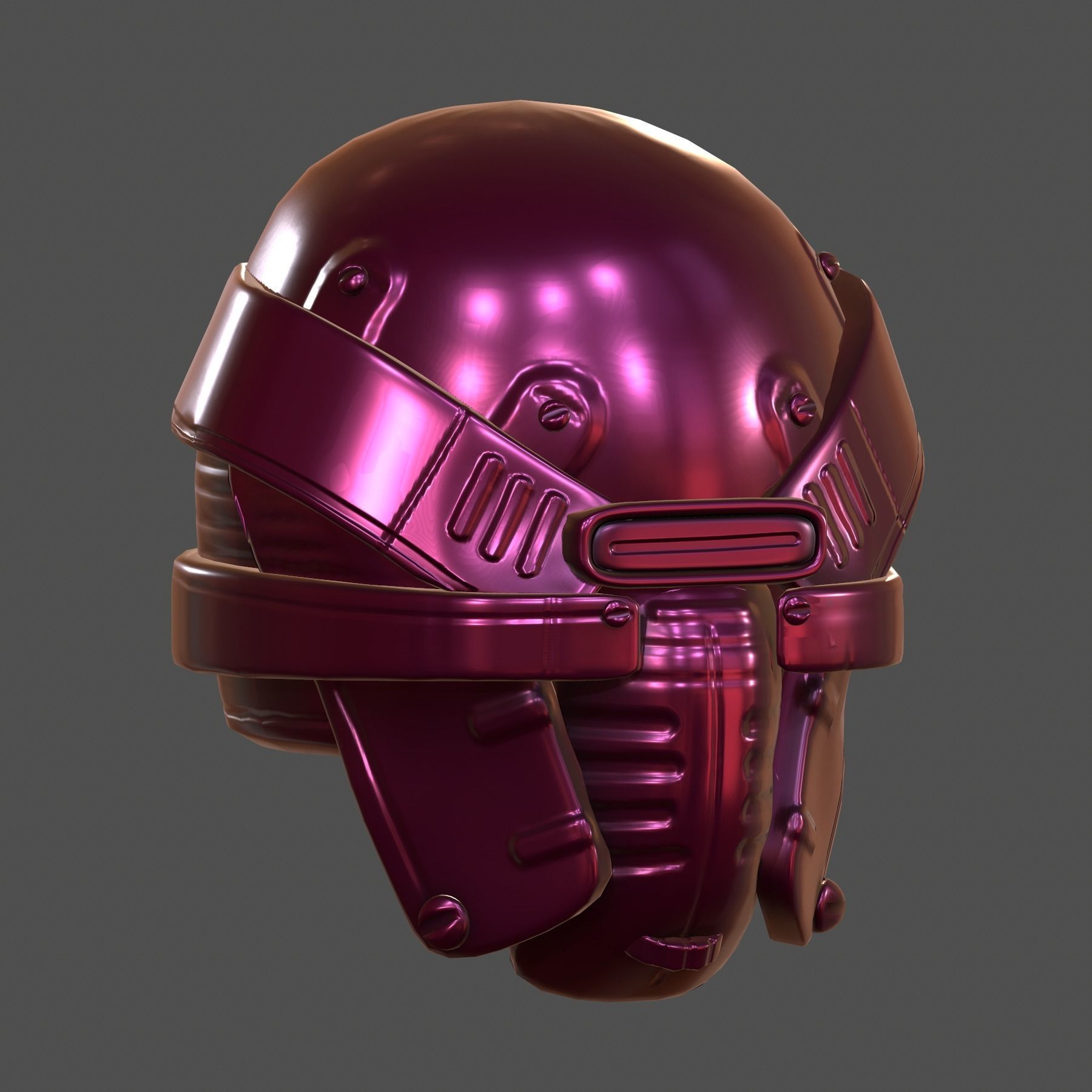 Helmet pollution ball shaped Low-poly 3D model Low-poly 3D model_3
