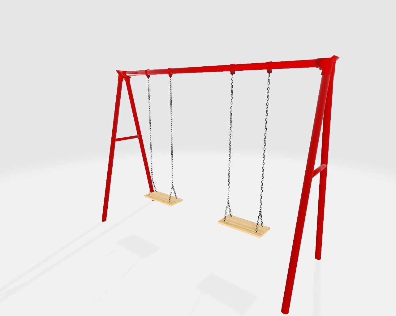 swing playground  3D model_3