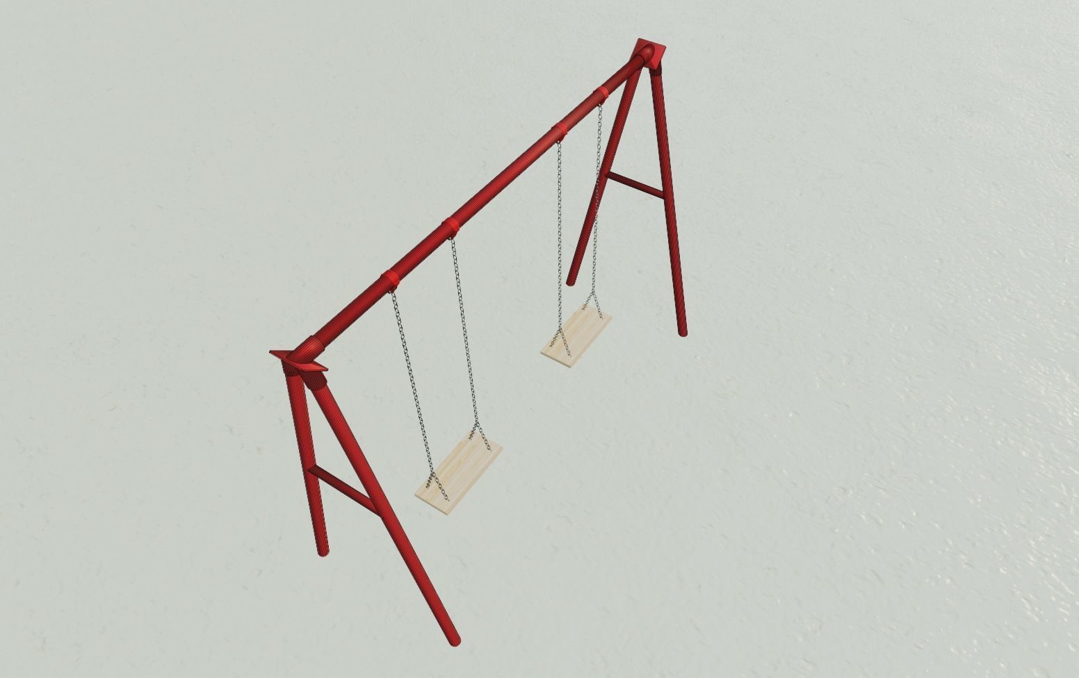 swing playground  3D model_5