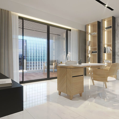 Design Bedroom Modern Low-poly 3D model
