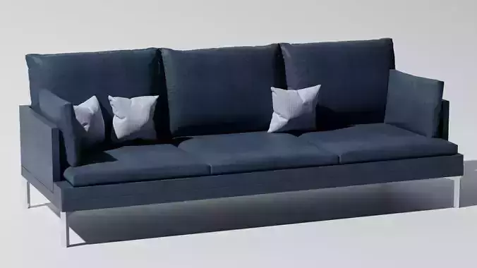 Couch sofa with pillows