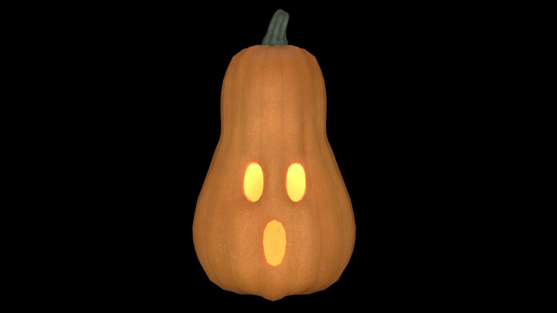 Halloween Pumpkins rigged and animated 3d models  Low-poly 3D model_6