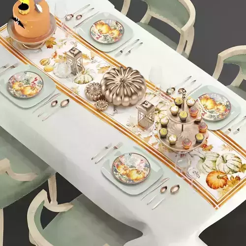 Halloween Table setting