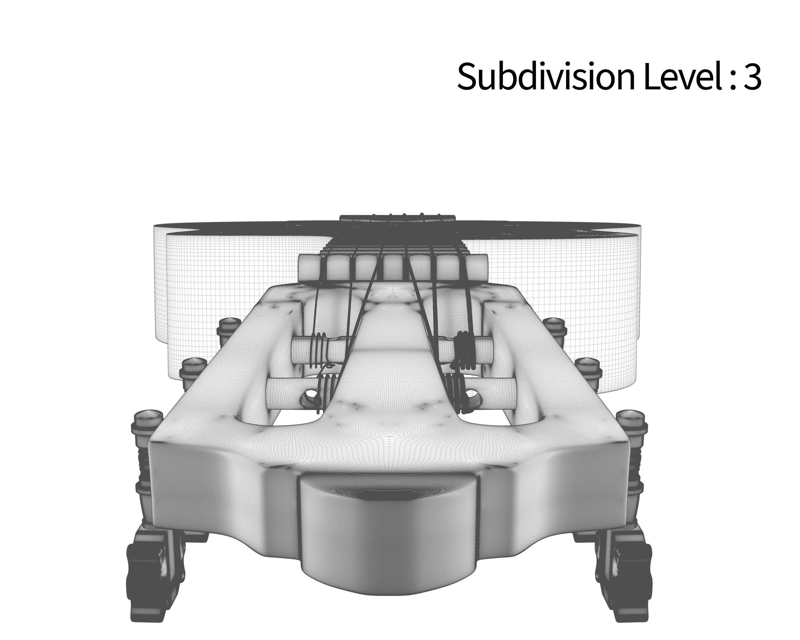 Black Classic Guitar Low-poly 3D model_35