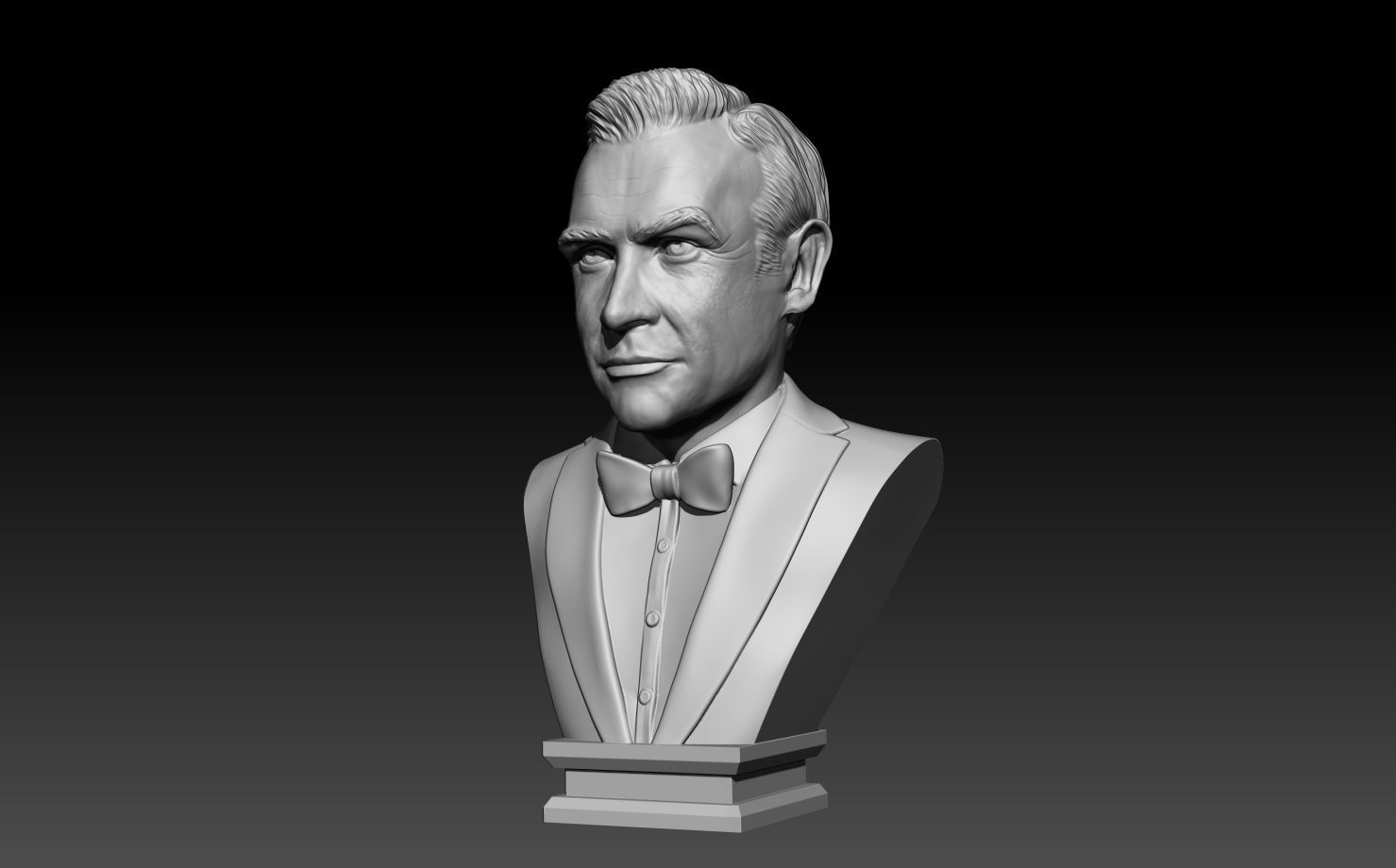 Sean Connery - James Bond  3D print model_1