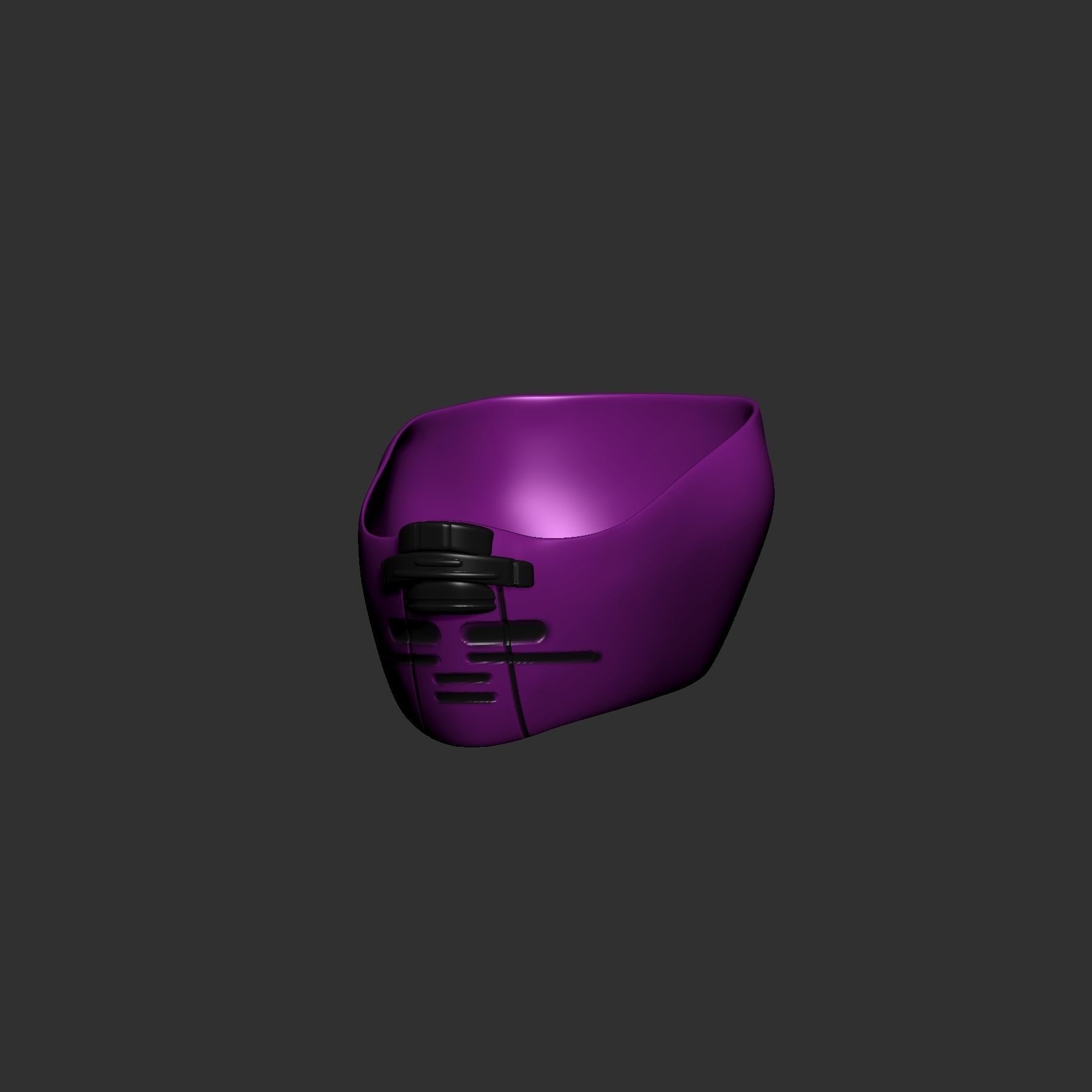 Gas mask helmet 3d model scifi 3D model_3