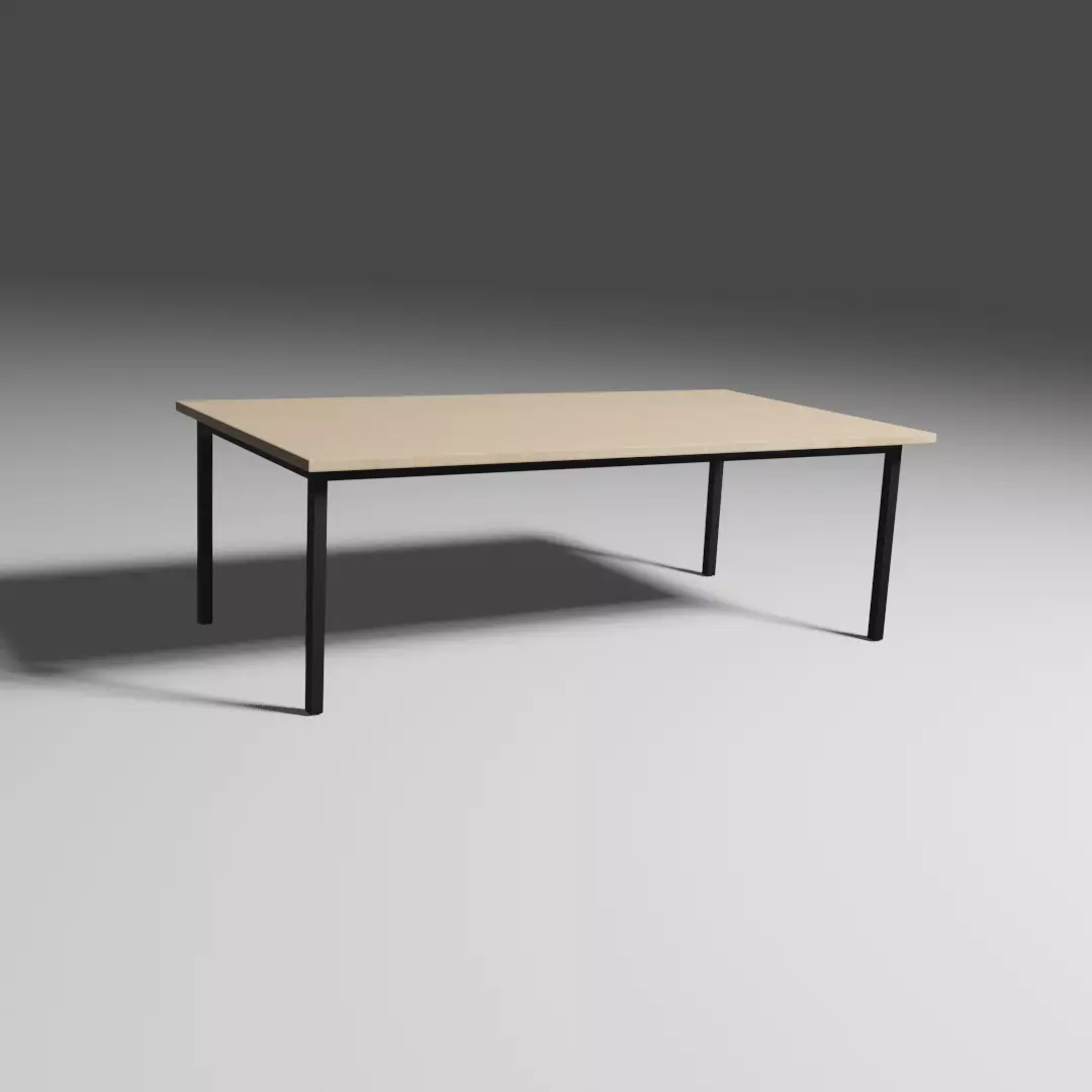 Simple table Free 3D model_0