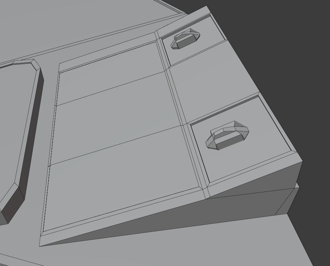 Sci-fi Screen Free low-poly 3D model_9