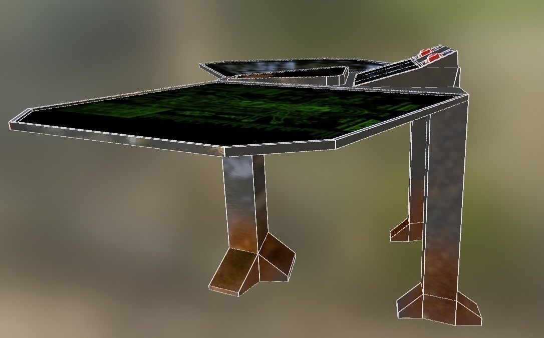 Sci-fi Screen Free low-poly 3D model_16