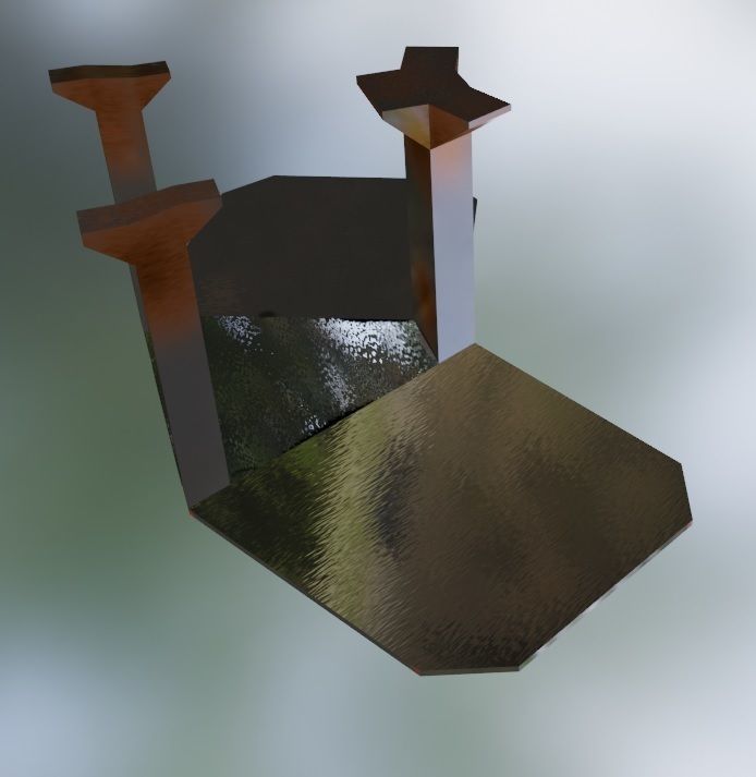 Sci-fi Screen Free low-poly 3D model_6