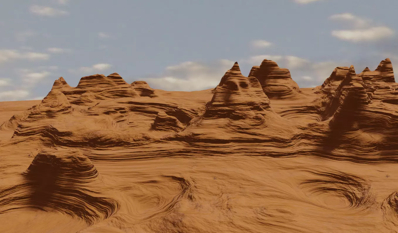 Desert Landscape 3D model_0