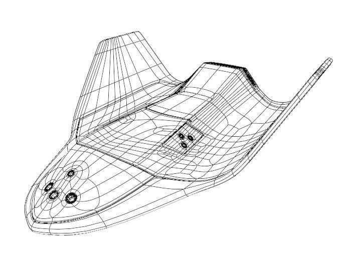 Spcaceship Concept 3D model_9