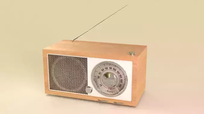 Vintage Radio 3D Model
