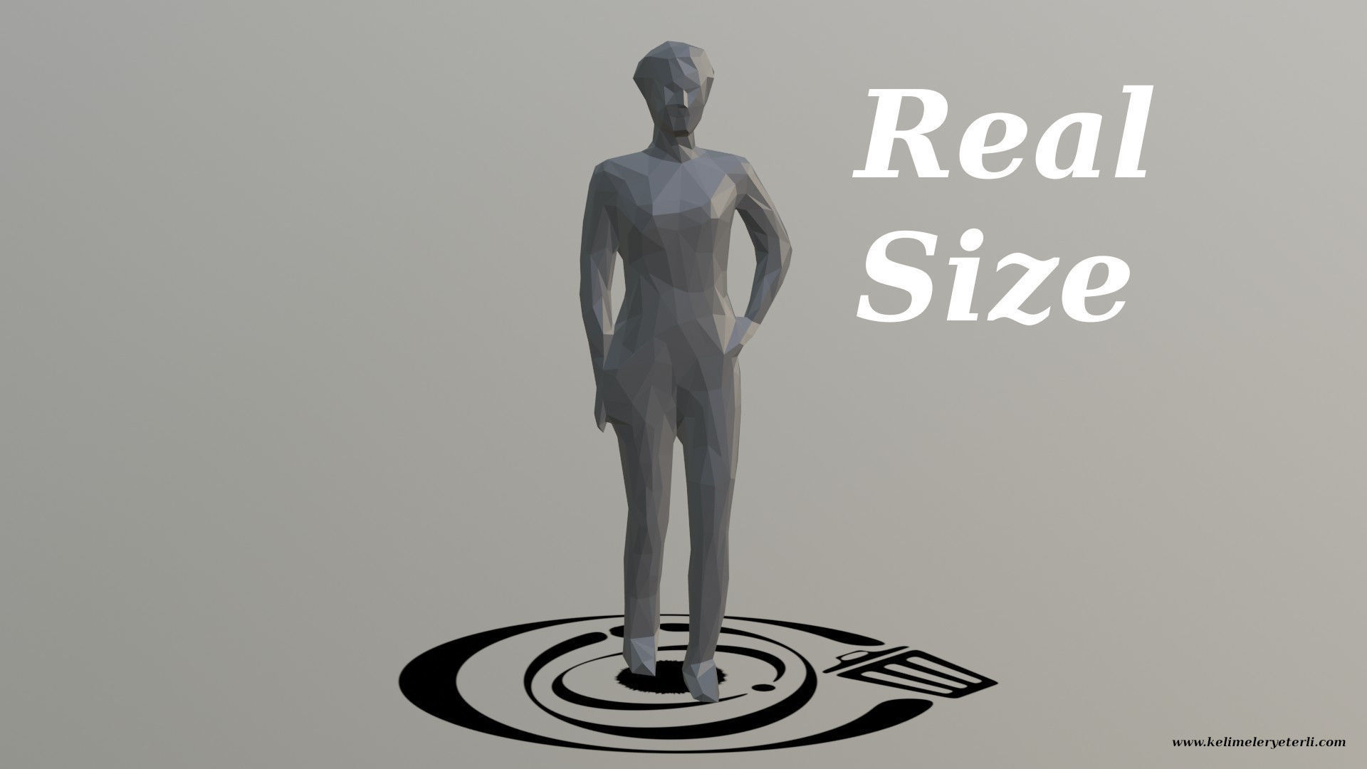 Human 072 LP R Low-poly 3D model_3