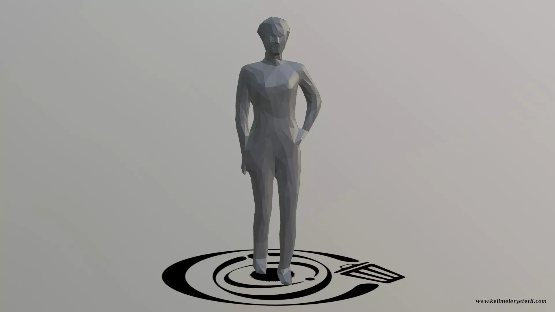 Human 072 LP R Low-poly 3D model_0