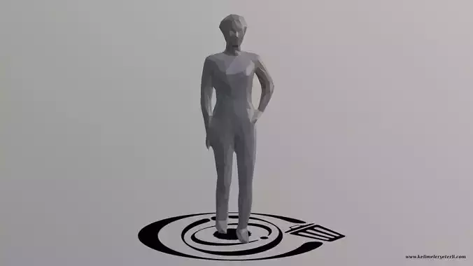 Human 072 LP R Low-poly 3D model